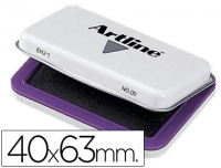 Tampón mojasellos Artline Nº00 de 40x63 violeta