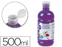 Témpera escolar líquida en bote 500 ml de color violeta