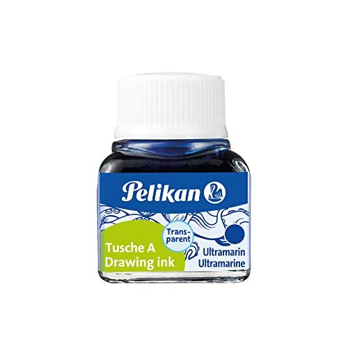 Tinta azul ultramar Pelikan, frasco vidrio, 10 ml Tinta azul ultramar Pelikan, frasco vidrio, 10 ml
