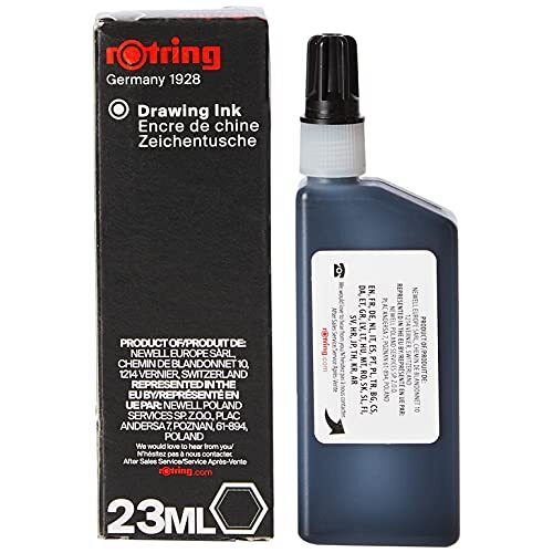 Rotring Drawing Ink - Tinta china en frasco de 23 ml Rotring Drawing Ink - Tinta china en frasco de 23 ml