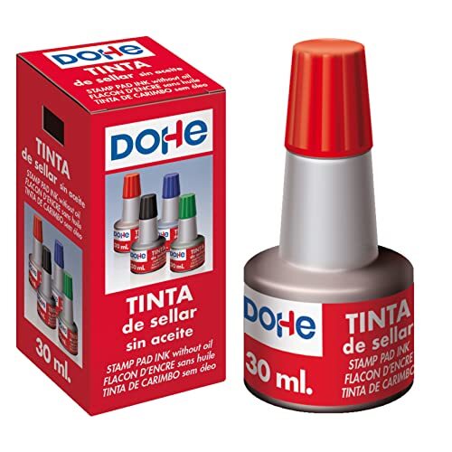 Dohe - Tinta de sellar sin aceite para entintar tampones, bote 30 ml