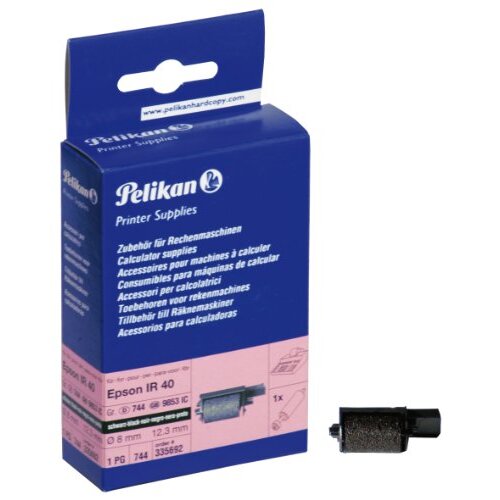 Pelikan IR40 - Rodillo tinta para calculadoras, color negro Pelikan IR40 - Rodillo tinta para calculadoras, color negro