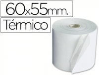 Rollos papel térmico 60x55 0.84envase de 10 unidades