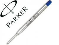Recambio bolígrafo Parker, trazo medio, azul, punta 0.7 mm