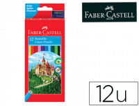 Lapiceros Colores Faber-Castell Hexagonales. Caja 12 Lapiceros