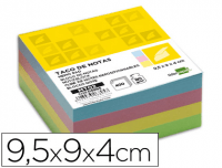 Taco de notas de colores 9.5x9