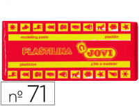 Taco de plastilina Jovi, número 71 (150 g), color rojo
