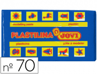 Taco de plastilina Jovi, número 70 (50 g), color azul oscuro