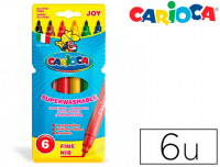 Rotuladores Carioca Color Joy envase cartón 6 colores