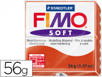 Pasta Fimo Soft de color rojo indian, ref 8020-24