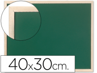 Pizarra verde con marco de madera 30x40cm