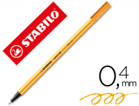 Rotulador Stabilo Point 88, color naranja neón, 88/054