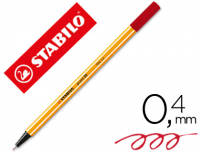 Rotulador Stabilo Point 88, color carmín, 88/50