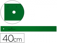 Regla Faber-Castell calidad dibujo técnico, verde 40 cm