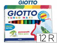 Rotuladores Giotto Turbomaxi 12 colores