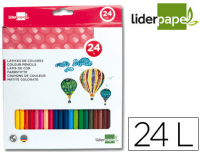 Caja de 24 lápices de colores Liderpapel