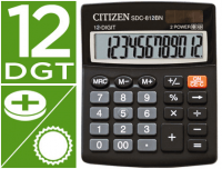 Calculadora Citizen SDC-812 BN solar y pilas