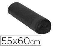 Rollo 15 bolsas basura negras de 55x60 cm