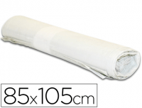 Rollo 10 bolsas basura blancas de 85x105 cm