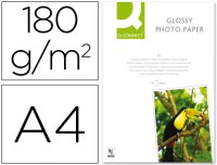 Papel fotográfico Q-Connect Glossy Din A4 de 180g 50h