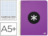Cuaderno Antartik A5 con papel cuadriculado