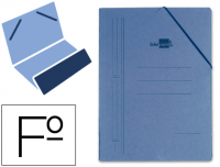Carpetas azules de cartón compacto