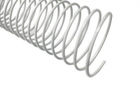 Espirales blancas metálicas para encuadernadoras