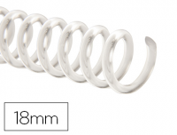 100 espirales transparentes 5:1 18 mm