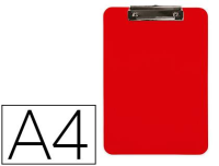 Portanotas rojo con presilla metálica