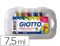 Estuche 5 témperas Giotto de 7.5 ml