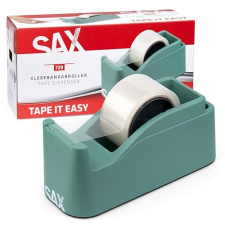 Dispensador de celo y precinto de embalar, para 1 cinta de 50 mm o 2 de 25 mm - SAX Tape It Easy