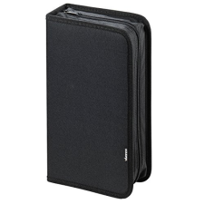 Funda negra con cremallera para archivar 96 CD/DVD/Blu-ray