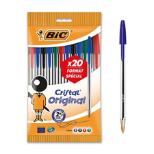 Bolsa 20 bolis BIC Cristal Original en colores surtidos