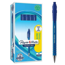 Caja 12 bolígrafos Paper Mate Flexgrip de color azul