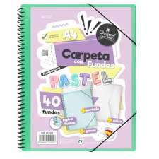 Carpeta con fundas y espiral flexible con tapa en colores surtidos - Quijote Paper World