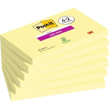 Pack 4+2 blocs de notas superadhesivas amarillas, 76×127 mm, 90 h/bloc - Post-it 