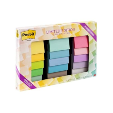 Notas Post-it Super Sticky - Edición limitada con 15 colores únicos - Formato cuadrado 76×76 mm