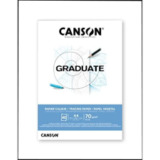 Canson Graduate - Bloc papel vegetal, 40 hojas de 70 g, blanco