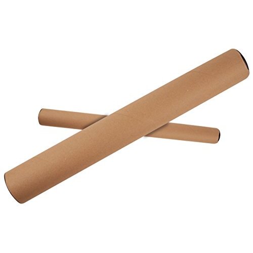 Apli - Tubos de envío de cartón, con tapones de plástico negro, varias medidas Apli - Tubos de envío de cartón, con tapones de plástico negro, varias medidas