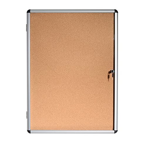 Bi-Office Enclore - Vitrina de interior con tablero de corcho, para 9 h. A4, marco aluminio, 2 llaves, 720×981 mm Bi-Office Enclore - Vitrina de interior con tablero de corcho, para 9 h. A4, marco aluminio, 2 llaves, 720×981 mm