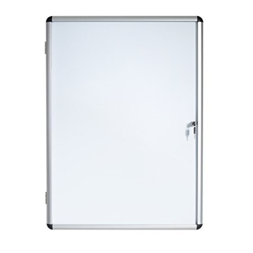 Bi-Office Enclore - Vitrina magnética de interior, para 1 hoja A4, puerta aluminio con llave, 280×367 mm Bi-Office Enclore - Vitrina magnética de interior, para 1 hoja A4, puerta aluminio con llave, 280×367 mm